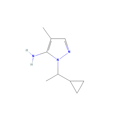 2-(1-cyclopropylethyl)-4-methylpyrazol-3-amine (CAS: 957514-22-6) - Related Chemical Product