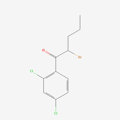 2-bromo-1-(2,4-dichlorophenyl)pentan-1-one (CAS: 86115-64-2) - Related Chemical Product