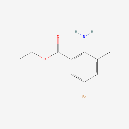 ethyl 2-amino-5-bromo-3-methylbenzoate (CAS: 1032668-56-6) - Chemical Structure and Molecular Formula 