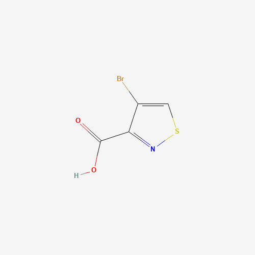 4-bromo-1,2-thiazole-3-carboxylic acid (CAS: 4576-88-9) - Chemical Structure and Molecular Formula 