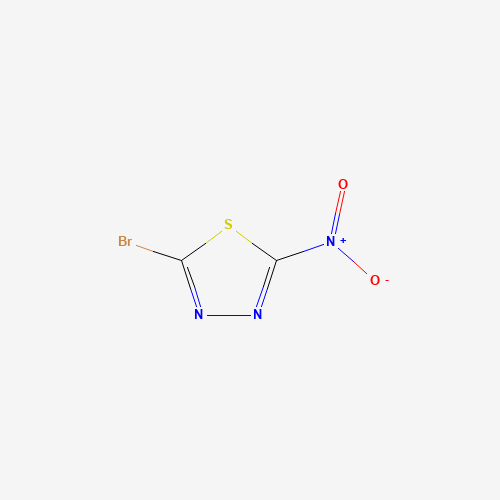 2-bromo-5-nitro-1,3,4-thiadiazole (CAS: 22758-10-7) - Chemical Structure and Molecular Formula 