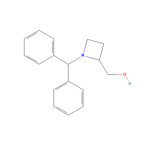 (1-benzhydrylazetidin-2-yl)methanol (CAS: 72351-68-9) - Chemical Structure and Molecular Formula 