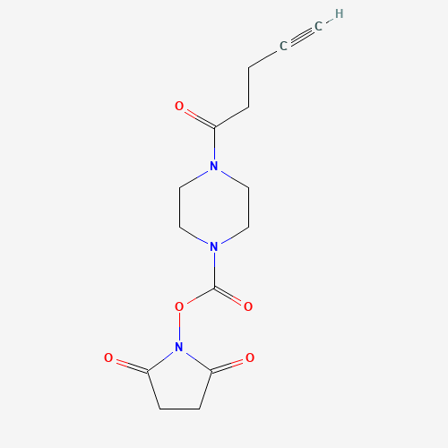 (2,5-dioxopyrrolidin-1-yl) 4-pent-4-ynoylpiperazine-1-carboxylate (CAS: 1443642-76-9) - Related Chemical Product