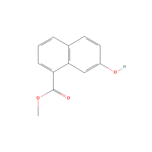 methyl 7-hydroxynaphthalene-1-carboxylate (CAS: 84880-17-1) - Chemical Structure and Molecular Formula 