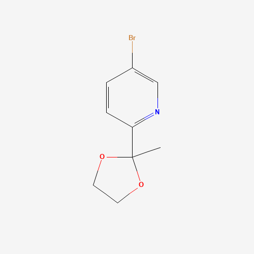 5-bromo-2-(2-methyl-1,3-dioxolan-2-yl)pyridine (CAS: 214701-33-4) - Related Chemical Product