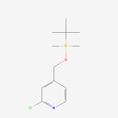 tert-butyl-[(2-chloropyridin-4-yl)methoxy]-dimethylsilane (CAS: 787596-40-1) - Chemical Structure and Molecular Formula 