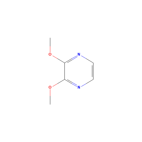 2,3-dimethoxypyrazine (CAS: 68468-30-4) - Chemical Structure and Molecular Formula 