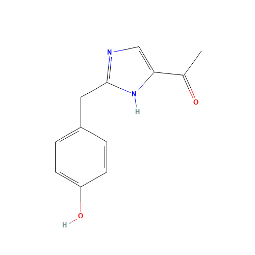 1-[2-[(4-hydroxyphenyl)methyl]-1H-imidazol-5-yl]ethanone (CAS: 102151-92-8) - Related Chemical Product