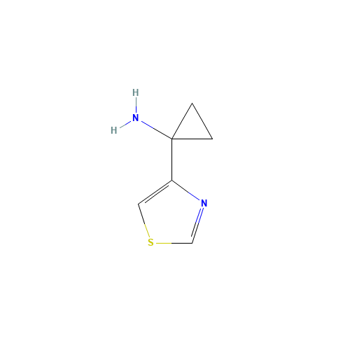 1-(1,3-thiazol-4-yl)cyclopropan-1-amine (CAS: 1240521-86-1) - Related Chemical Product