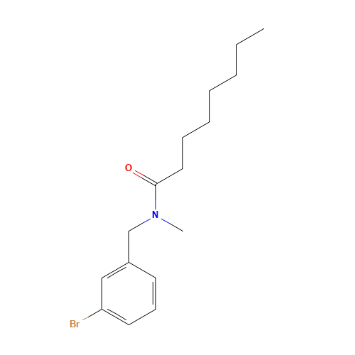 N-[(3-bromophenyl)methyl]-N-methyloctanamide (CAS: 876169-11-8) - Related Chemical Product