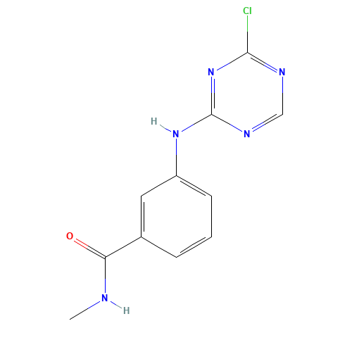 3-[(4-chloro-1,3,5-triazin-2-yl)amino]-N-methylbenzamide (CAS: 1332301-67-3) - Related Chemical Product
