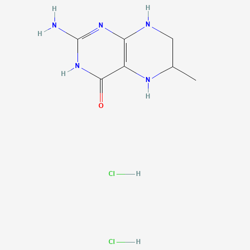 2-amino-6-methyl-5,6,7,8-tetrahydro-1H-pteridin-4-one;dihydrochloride (CAS: 69113-63-9) - Chemical Structure and Molecular Formula 