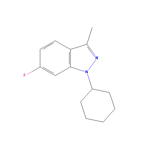 1-cyclohexyl-6-fluoro-3-methylindazole (CAS: 885272-02-6) - Related Chemical Product
