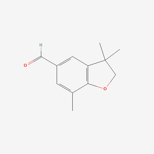 3,3,7-trimethyl-2H-1-benzofuran-5-carbaldehyde (CAS: 1360914-53-9) - Related Chemical Product