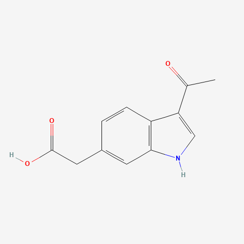 2-(3-acetyl-1H-indol-6-yl)acetic acid (CAS: 1386462-18-5) - Related Chemical Product