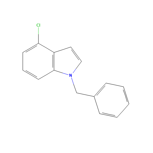 1-benzyl-4-chloroindole (CAS: 77801-60-6) - Chemical Structure and Molecular Formula 