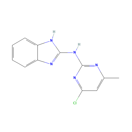 N-(4-chloro-6-methylpyrimidin-2-yl)-1H-benzimidazol-2-amine (CAS: 42389-34-4) - Related Chemical Product