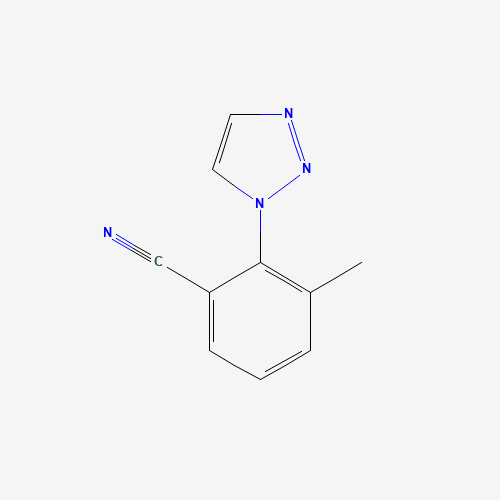 3-methyl-2-(triazol-1-yl)benzonitrile (CAS: 1293286-09-5) - Chemical Structure and Molecular Formula 