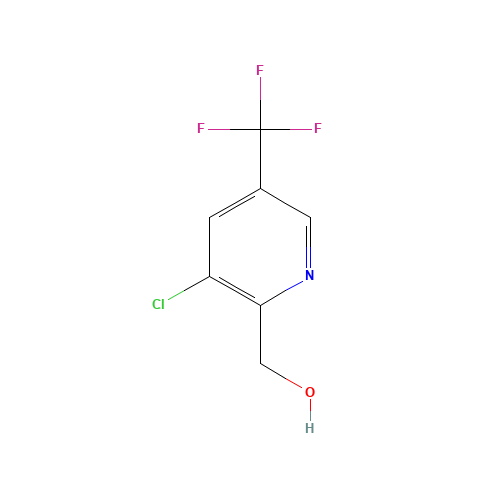 [3-chloro-5-(trifluoromethyl)pyridin-2-yl]methanol (CAS: 1033463-31-8) - Chemical Structure and Molecular Formula 