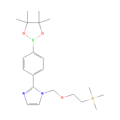 trimethyl-[2-[[2-[4-(4,4,5,5-tetramethyl-1,3,2-dioxaborolan-2-yl)phenyl]imidazol-1-yl]methoxy]ethyl]silane (CAS: 1269646-23-2) - Related Chemical Product