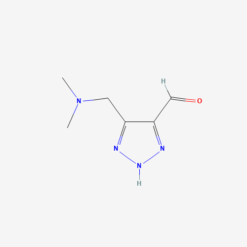 5-[(dimethylamino)methyl]-2H-triazole-4-carbaldehyde (CAS: 263904-69-4) - Chemical Structure and Molecular Formula 