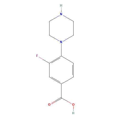 3-fluoro-4-piperazin-1-ylbenzoic acid (CAS: 1197193-04-6) - Related Chemical Product
