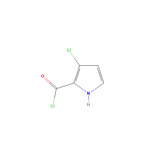 3-chloro-1H-pyrrole-2-carbonyl chloride (CAS: 721450-11-9) - Chemical Structure and Molecular Formula 