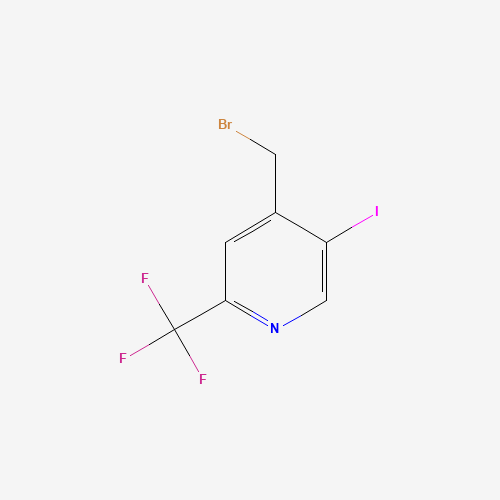 4-(bromomethyl)-5-iodo-2-(trifluoromethyl)pyridine (CAS: 944317-56-0) - Chemical Structure and Molecular Formula 