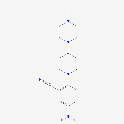 5-amino-2-[4-(4-methylpiperazin-1-yl)piperidin-1-yl]benzonitrile (CAS: 288252-23-3) - Related Chemical Product