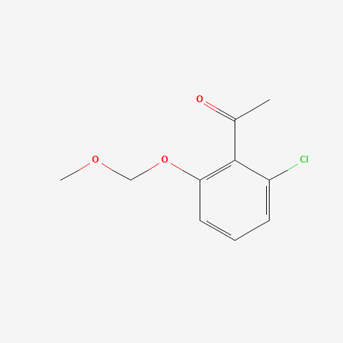 1-[2-chloro-6-(methoxymethoxy)phenyl]ethanone (CAS: 1241953-55-8) - Chemical Structure and Molecular Formula 