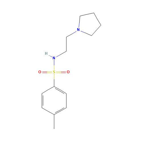4-methyl-N-(2-pyrrolidin-1-ylethyl)benzenesulfonamide (CAS: 1188264-95-0) - Chemical Structure and Molecular Formula 