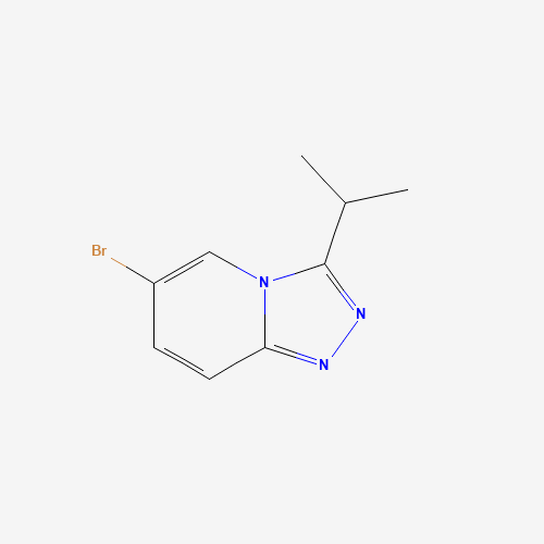 6-bromo-3-propan-2-yl-[1,2,4]triazolo[4,3-a]pyridine (CAS: 459448-06-7) - Chemical Structure and Molecular Formula 