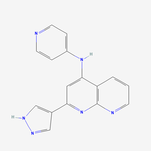2-(1H-pyrazol-4-yl)-N-pyridin-4-yl-1,8-naphthyridin-4-amine (CAS: 1330531-65-1) - Related Chemical Product
