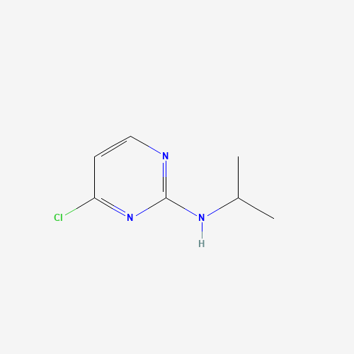4-chloro-N-propan-2-ylpyrimidin-2-amine (CAS: 71406-60-5) - Chemical Structure and Molecular Formula 