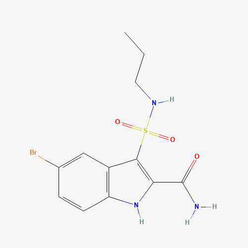 5-bromo-3-(propylsulfamoyl)-1H-indole-2-carboxamide (CAS: 918494-78-7) - Related Chemical Product