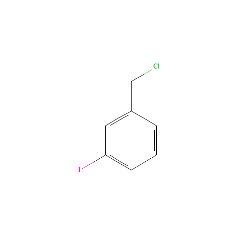 1-(chloromethyl)-3-iodobenzene (CAS: 60076-09-7) - Chemical Structure and Molecular Formula 