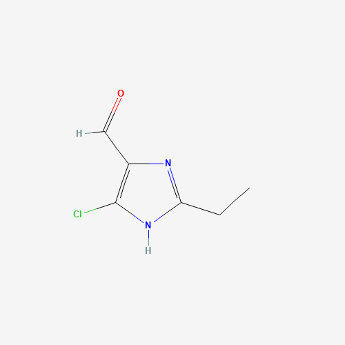 5-chloro-2-ethyl-1H-imidazole-4-carbaldehyde (CAS: 145824-12-0) - Chemical Structure and Molecular Formula 