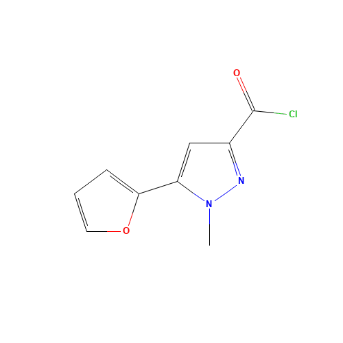 5-(furan-2-yl)-1-methylpyrazole-3-carbonyl chloride (CAS: 876316-47-1) - Related Chemical Product