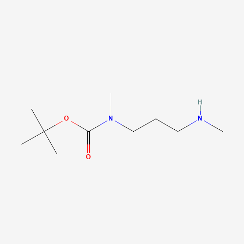 tert-butyl N-methyl-N-[3-(methylamino)propyl]carbamate (CAS: 123183-72-2) - Chemical Structure and Molecular Formula 