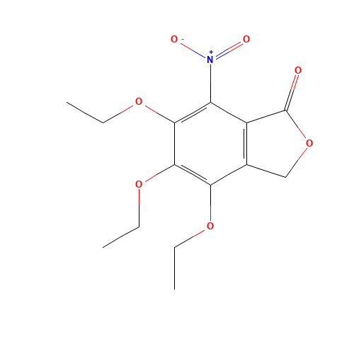4,5,6-triethoxy-7-nitro-3H-2-benzofuran-1-one (CAS: 4995-54-4) - Related Chemical Product