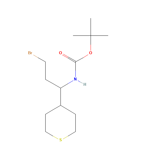 tert-butyl N-[3-bromo-1-(thian-4-yl)propyl]carbamate (CAS: 924817-73-2) - Related Chemical Product