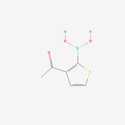 (3-acetylthiophen-2-yl)boronic acid (CAS: 36155-75-6) - Chemical Structure and Molecular Formula 