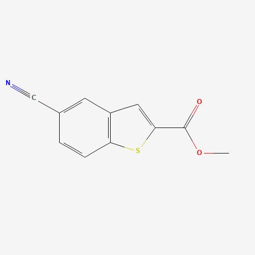 methyl 5-cyano-1-benzothiophene-2-carboxylate (CAS: 146137-93-1) - Chemical Structure and Molecular Formula 