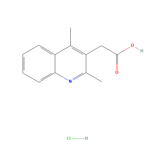 2-(2,4-dimethylquinolin-3-yl)acetic acid;hydrochloride (CAS: 943825-15-8) - Related Chemical Product