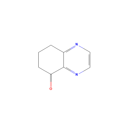 7,8-dihydro-6H-quinoxalin-5-one (CAS: 35149-12-3) - Chemical Structure and Molecular Formula 