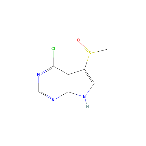 4-chloro-5-methylsulfinyl-7H-pyrrolo[2,3-d]pyrimidine (CAS: 1389264-16-7) - Related Chemical Product