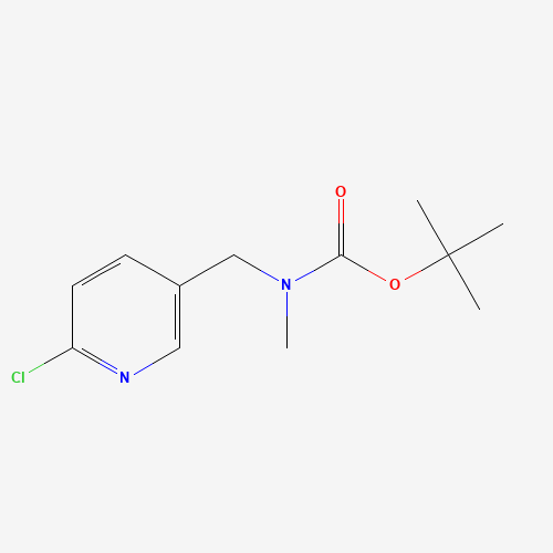 tert-butyl N-[(6-chloropyridin-3-yl)methyl]-N-methylcarbamate (CAS: 1034919-67-9) - Chemical Structure and Molecular Formula 