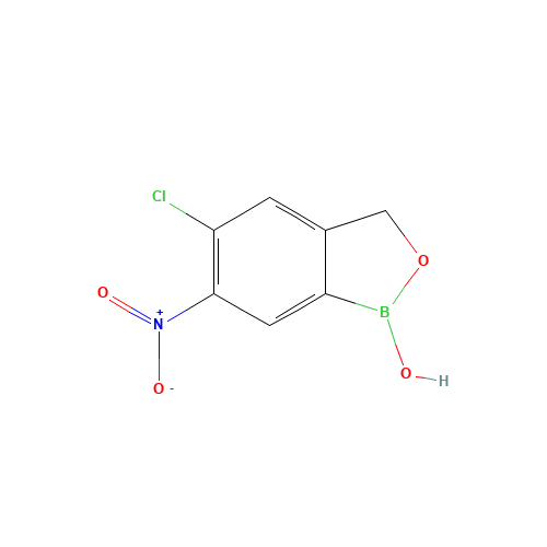 5-chloro-1-hydroxy-6-nitro-3H-2,1-benzoxaborole (CAS: 1285533-36-9) - Related Chemical Product