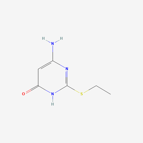 6-amino-2-ethylsulfanyl-1H-pyrimidin-4-one (CAS: 37660-22-3) - Chemical Structure and Molecular Formula 