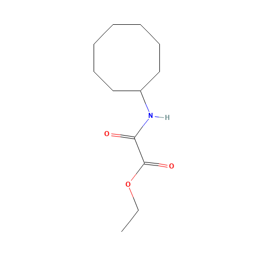 ethyl 2-(cyclooctylamino)-2-oxoacetate (CAS: 73551-49-2) - Chemical Structure and Molecular Formula 